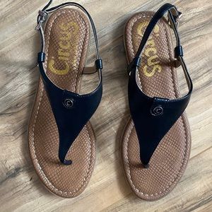 SAM EDELMAN CAROLINA BLACK SANDALS